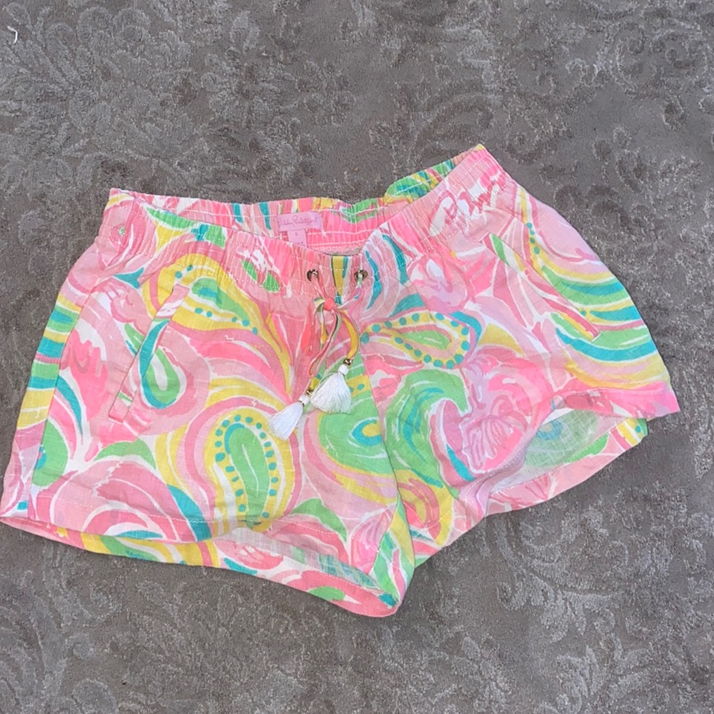 Lilly Pulitzer flamingo shorts